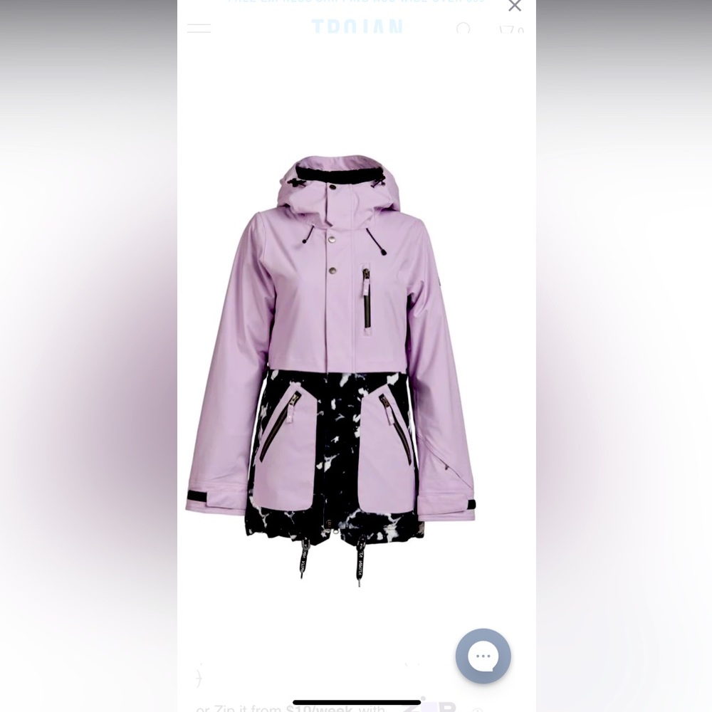 ISO nikita sycamore ski snowboard jacket